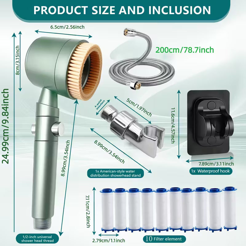 Ruční sprchová hlavice s posíleným tlakem